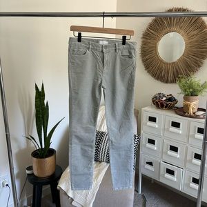 LOFT Gray-Green Corduroy Modern Skinny Pants Mid Rise Jeans 27 / 4